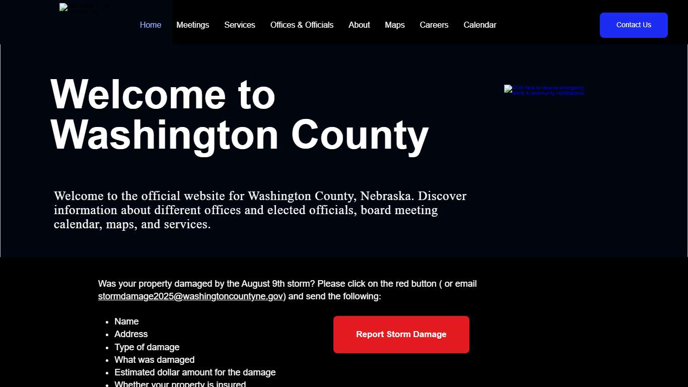 Home | Welcome to Washington County, Nebraska